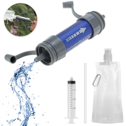Outdoor Survival Water Purifier Water Filter Straw Water Mini Filter Filtration System Outdoor Activities Emergency Life